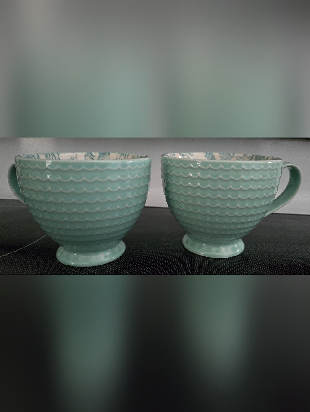 Pfaltzgraff Venice Set of 2 Sea Design Mugs